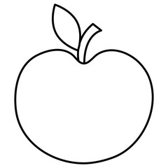 apple fresh fruit icon vector illustration design
