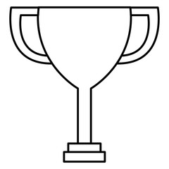 trophy cup isolated icon vector illustration design