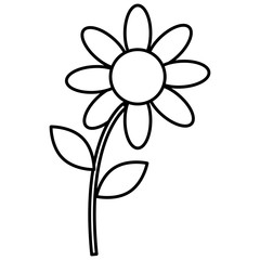 beautiful flower isolated icon vector illustration design