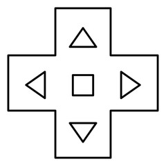 video game cross icon vector illustration design