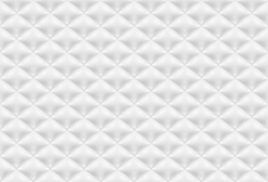 Seamless pattern white quilted fabric