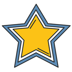 game star isolated icon vector illustration design