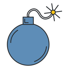 explosive bomb isolated icon vector illustration design