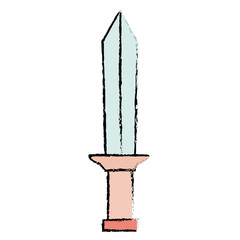 warrior sword isolated icon vector illustration design