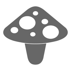 cute fungus isolated icon vector illustration design