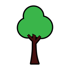 single tree icon image vector illustration design 