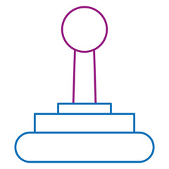 video game joystick icon vector illustration design