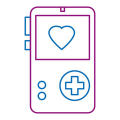 portable game video device vector illustration design