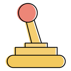 video game joystick icon vector illustration design