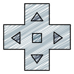 video game cross icon vector illustration design