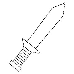 warrior sword isolated icon vector illustration design