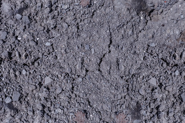 small pieces of dry earth closeup as background