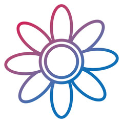 beautiful flower isolated icon vector illustration design