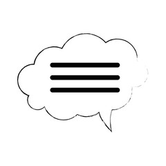 speech bubbles isolated icon vector illustration design
