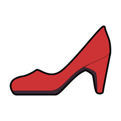 elegant heel female icon vector illustration design