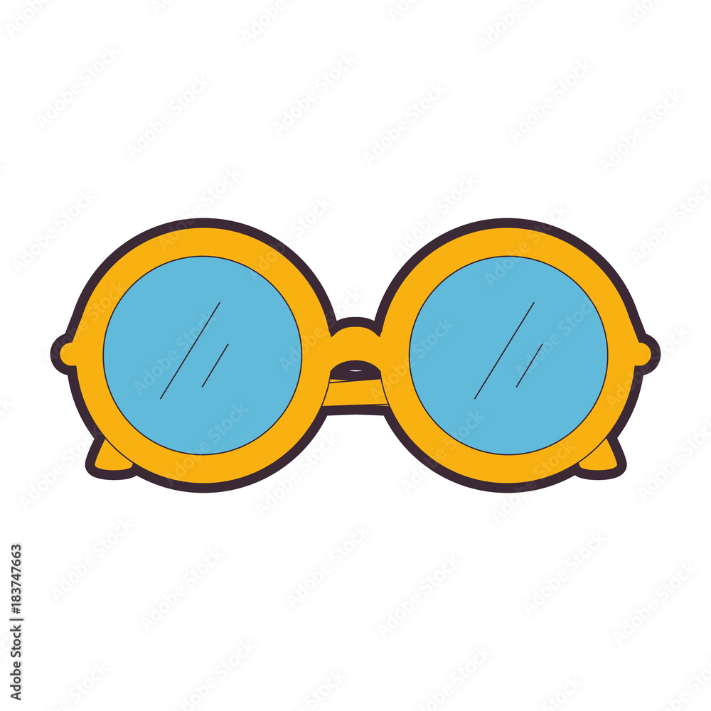 Wall mural fashion eyeglasses isolated icon vector illustration design