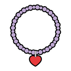 necklace elegant isolated icon vector illustration design