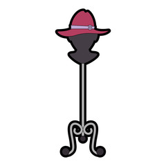 mannequin with elegant female hat vector illustration design