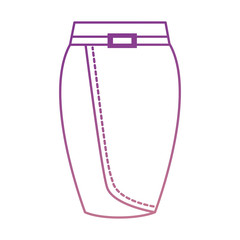 elegant skirt for woman vector illustration design