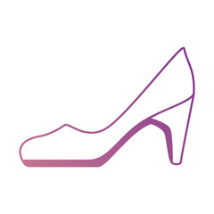 elegant heel female icon vector illustration design