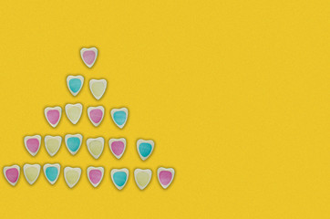 Christmas tree from dog treats