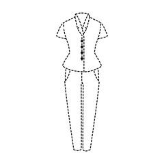 elegant dress for woman vector illustration design