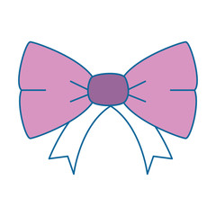bowntie ribbon isolated icon vector illustration design