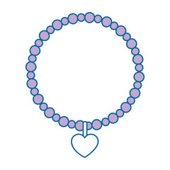 necklace elegant isolated icon vector illustration design