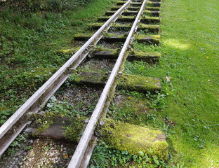 Schienen, Moorbahn, Schmalspur, Bad Schwalbach