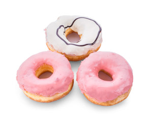 Donut isolated on white background