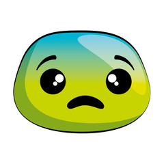 sad emoji face icon vector illustration design