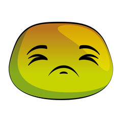 sad emoji face icon vector illustration design