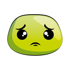 sad emoji face icon vector illustration design