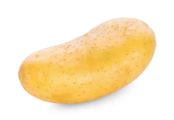 potato on white background