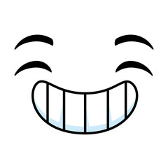 happy emoji face icon vector illustration design