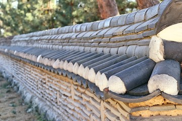 Korean traditional architecture wall