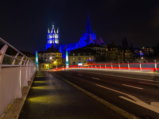 Cathedral in Lausanne. Swiss