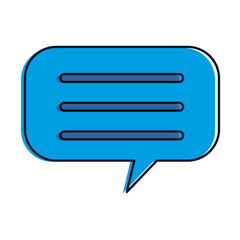 speech bubbles isolated icon vector illustration design