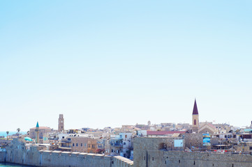 View of the old city of Acre (Akko, Acco), Israel