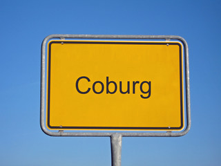 ortseingangsschild coburg