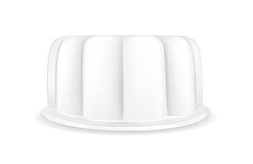 White packaging box for cake and dessert