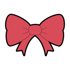 bowntie ribbon isolated icon vector illustration design