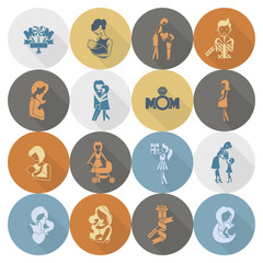 Happy Mothers Day Icons