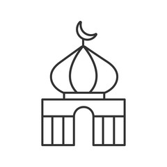 Mosque linear icon