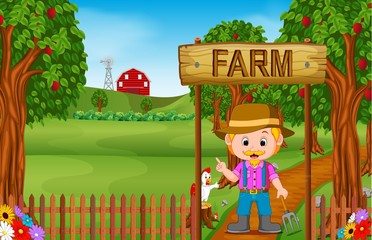 Farm scenes with many animals and farmers
