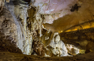 The karst cave Emine-Bair-Khosar in Chatyr-Dag mountain in Crimea
