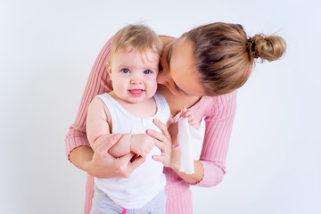 Mother with infant