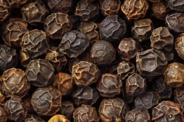 Black pepper macro background