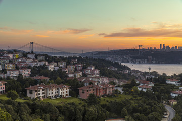 Fototapeta na wymiar istanbul throat bridge 