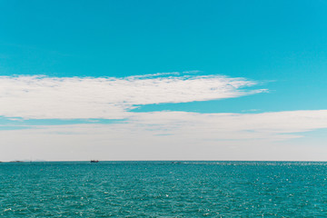 Obraz premium Blue sky and white clouds on summer in Thailand5